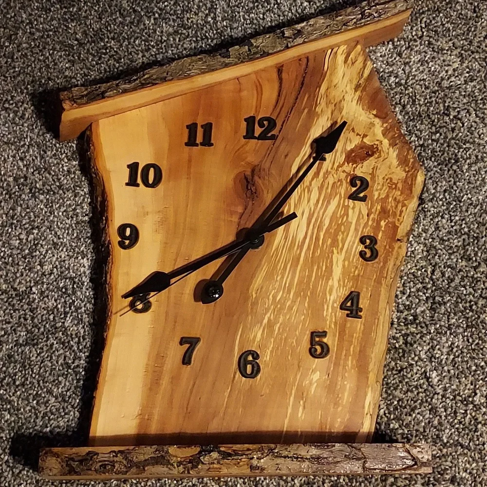 Vintage Slab wood clock